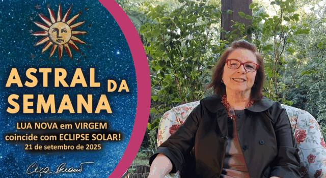 LUA NOVA com ECLIPSE SOLAR em VIRGEM! – 21 SET 2025